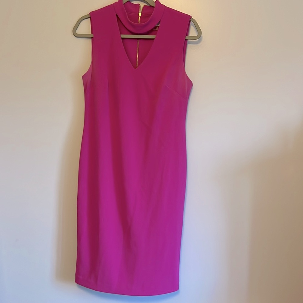 Calvin Klein hot pink dress